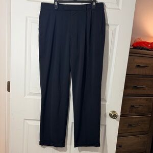 Haggar Classic Dark Navy Dress Pants for Men